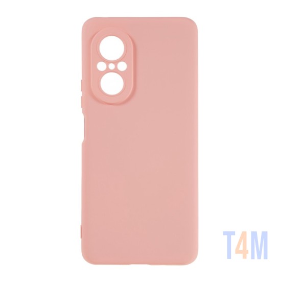 Funda de Silicona con Marco de Cámara para Huawei Nova 9 SE Rosa